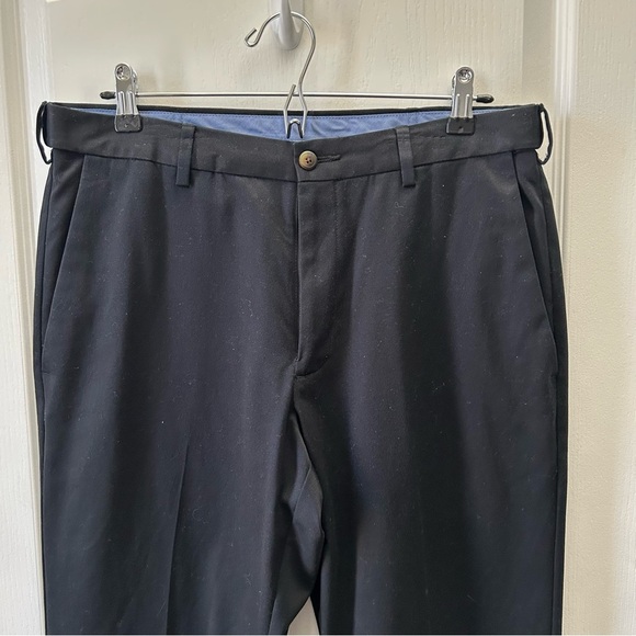 Haggar Men's Chino Pants Casual Cotton Black Size 32 - Picture 4 of 14